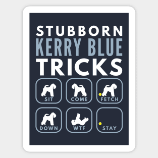 Stubborn Kerry Blue Terrier Tricks - Dog Training Sticker
